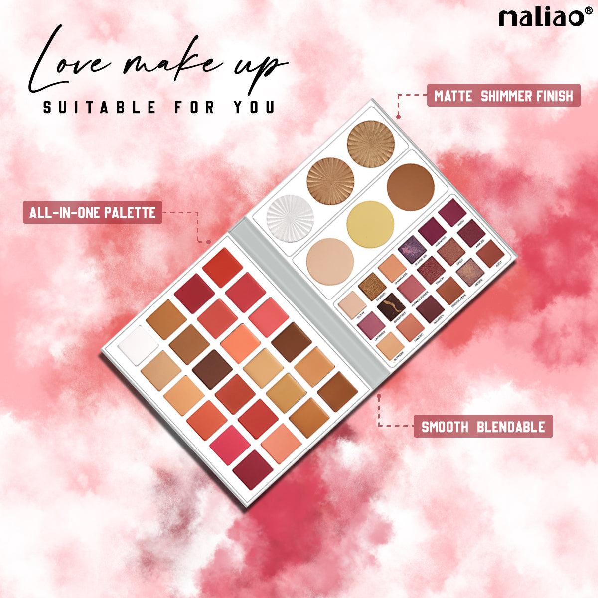 Maliao Love Makeup Palette – Versatile and Vibrant Eyeshadow Collection Face
